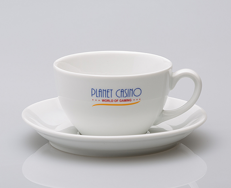 Werbetasse Cappuccino Italien mit Logo Tassen mit Druck