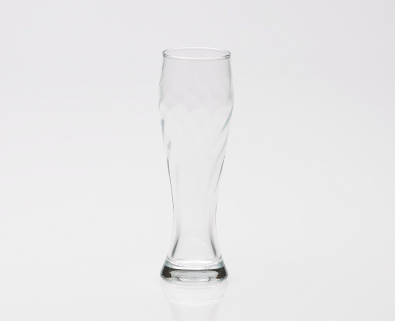 Weizenglas 0,1 l gedreht - Weißbierglas - Werbeglas