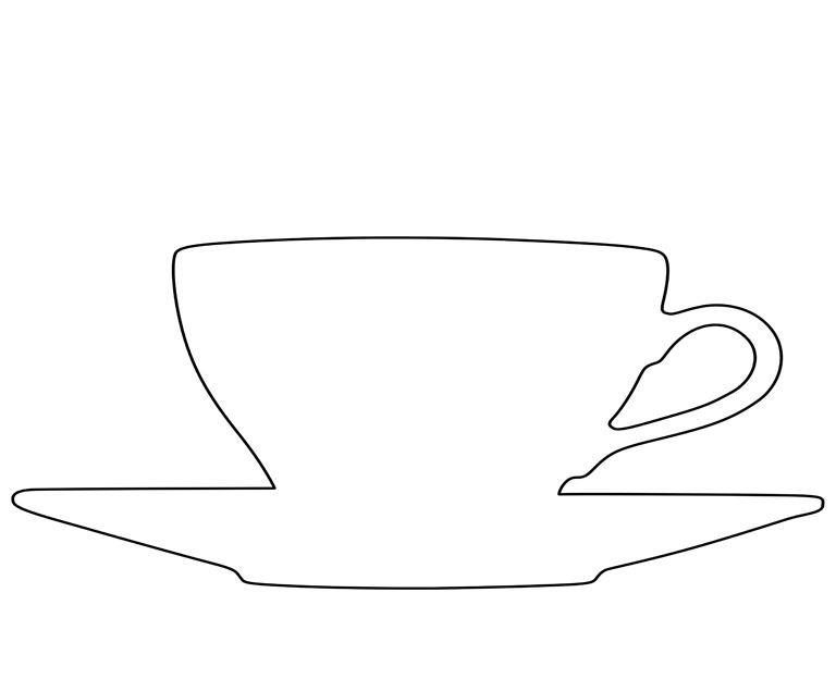 Porzellan Hotel Werbetasse Kaffeetasse - Form