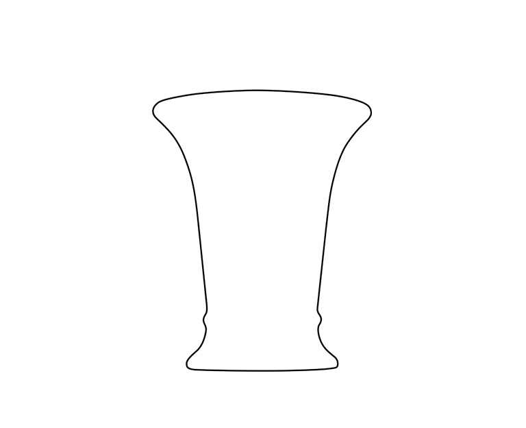 Blumenvase Werbevase Vase 30/215 - Form