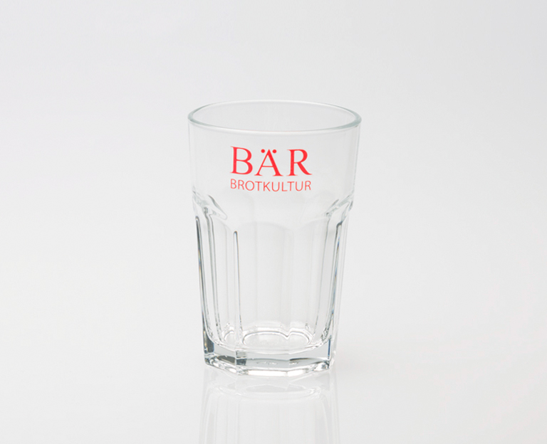 Werbeglas Latte Macchiato Glas