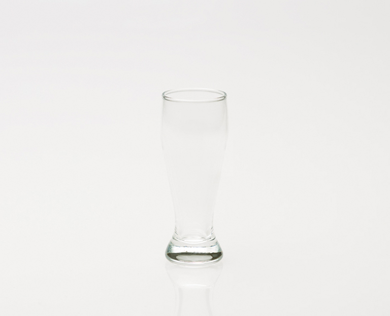 Werbeglas Weizenbier Miniweißbierglas gedreht 0,05 l